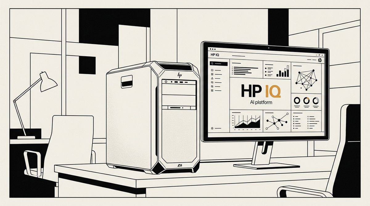plataforma de IA on-device HP IQ
