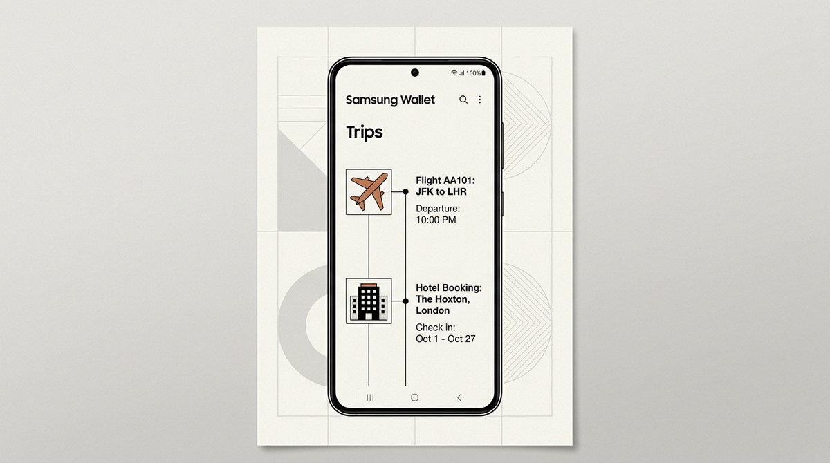 Samsung Wallet Reisepläne