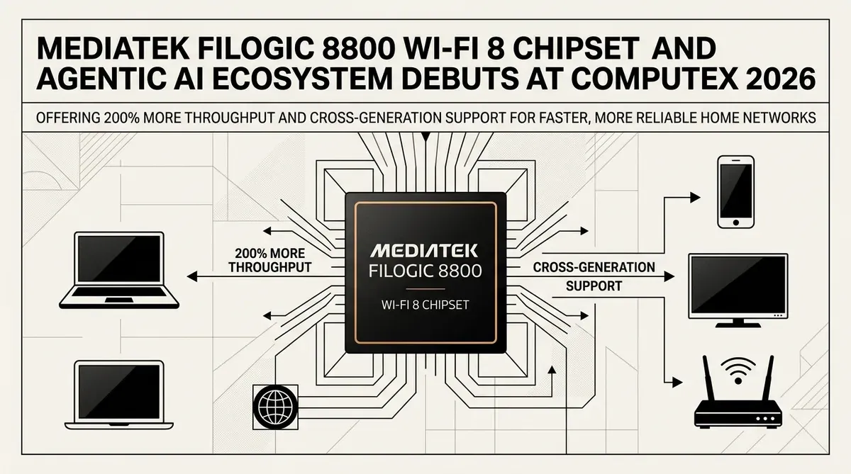 chipset MediaTek Filogic 8800 Wi-Fi 8