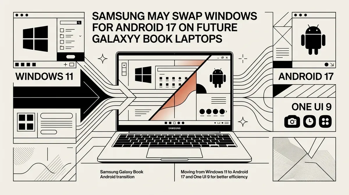 Transition Android du Samsung Galaxy Book