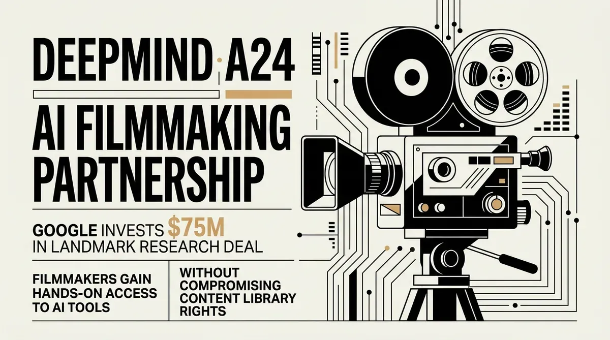 parceria DeepMind A24 para criação de filmes com IA