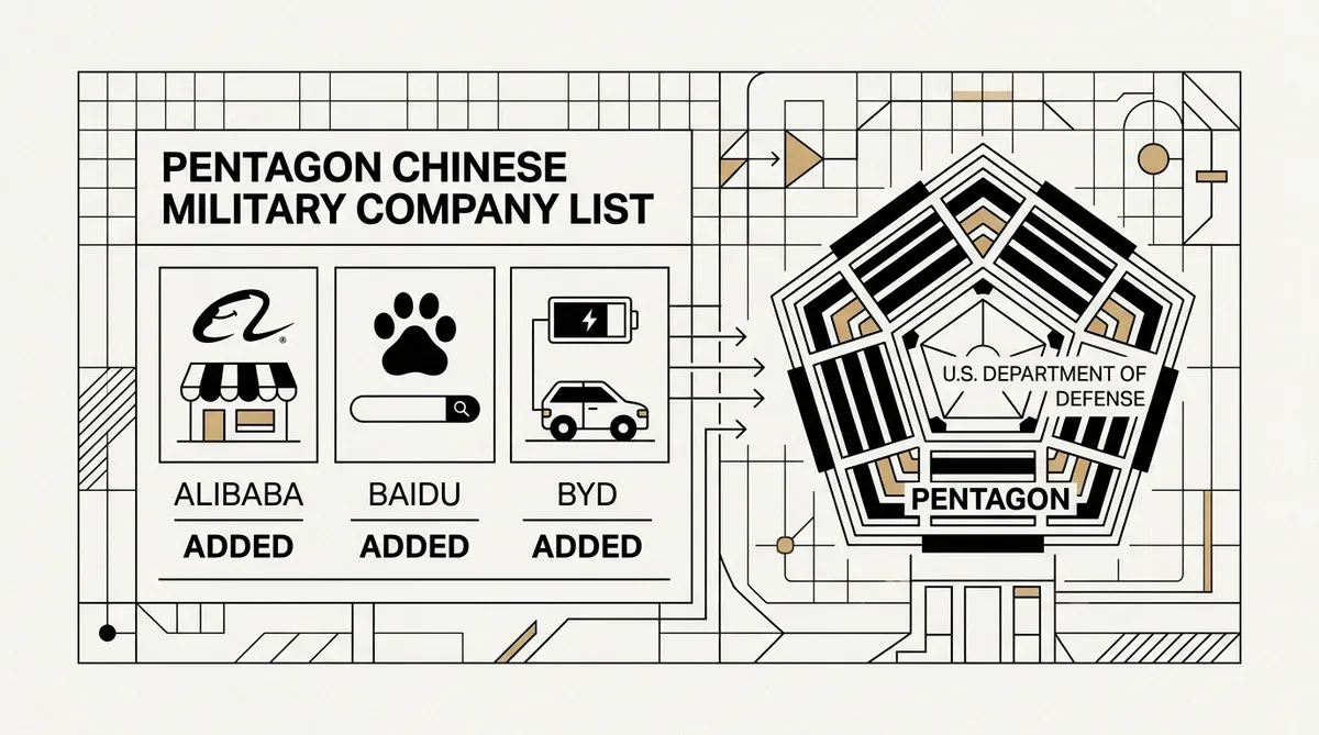 Pentagon Chinese military company list