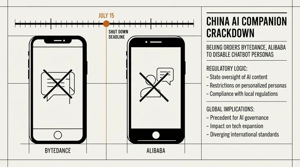 China AI companion crackdown