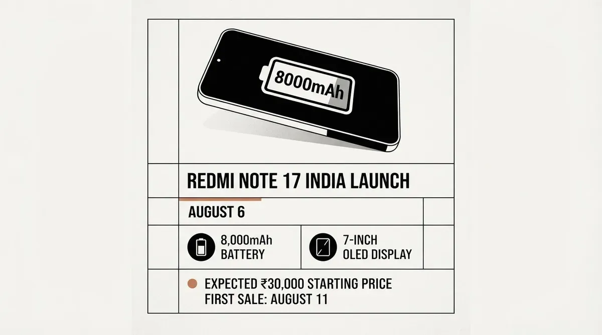 Redmi Note 17 India launch