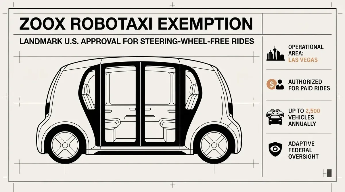 Zoox robotaxi exemption