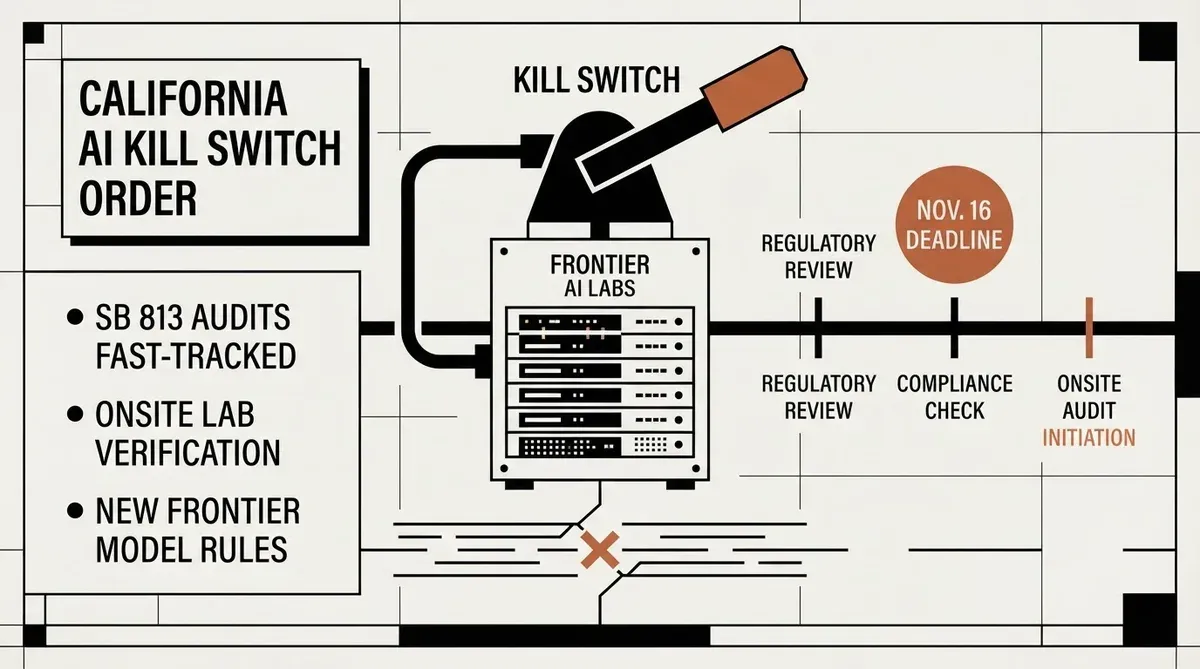 California AI kill switch order