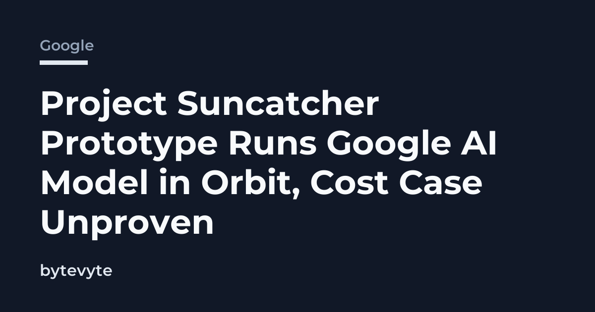 Project Suncatcher