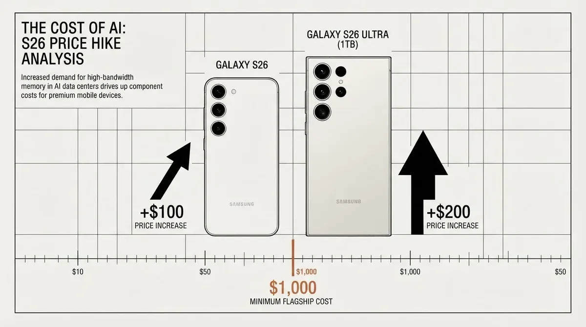Galaxy S26 price hike