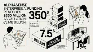 financiación de AlphaSense enterprise AI