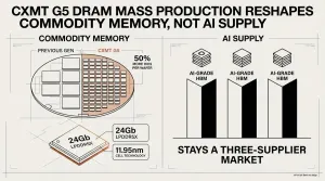 CXMT G5 DRAM mass production