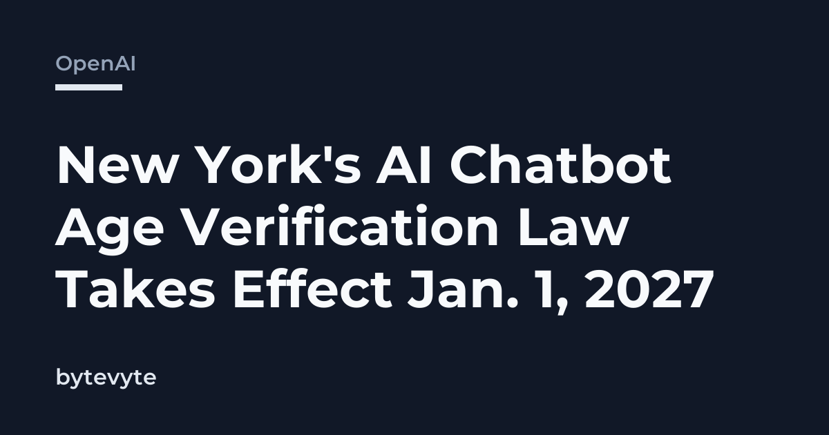 AI chatbot age verification