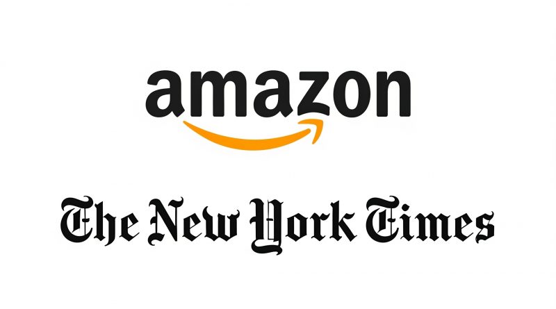 amazon and new york times logo