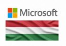 microsoft logo and ungarian flag